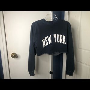 Cropped Crewneck Sweater